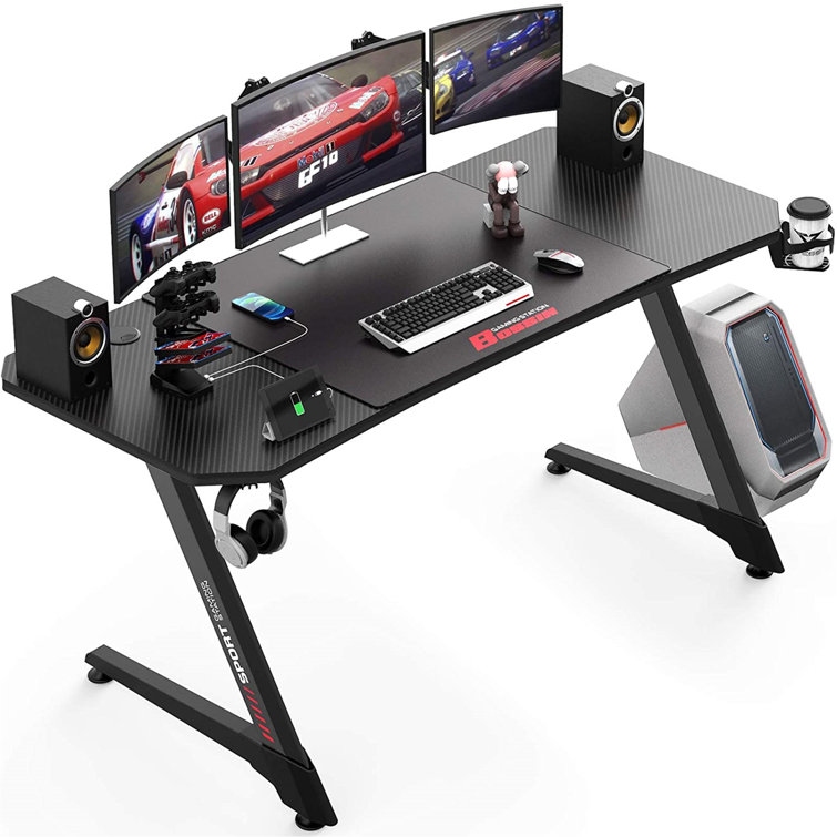 Inbox Zero Ergonomic Gaming Desk Wayfair